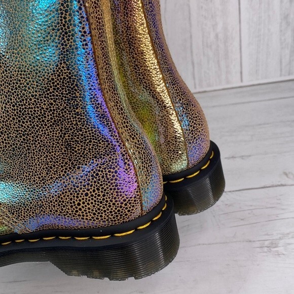 NEW Dr. Martens 1460 Boots in Sand Multicolor Womens Size 6 with Box - Picture 6 of 8